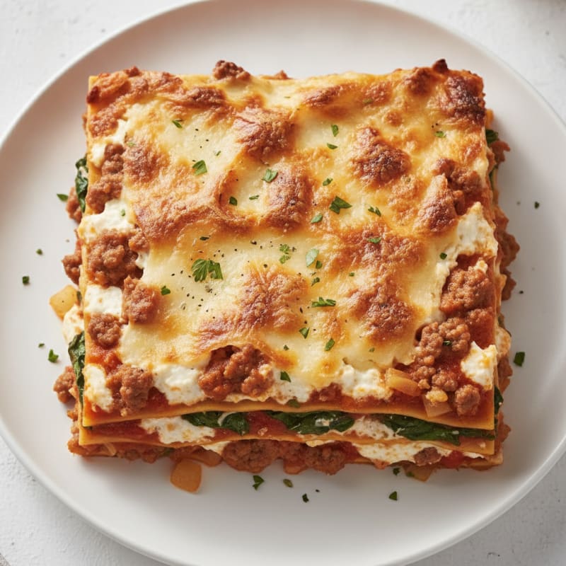 Classic Beef and Ricotta Lasagna Bake