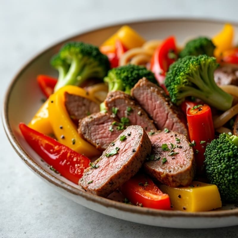Sizzling Garlic-Pepper Steak Stir-Fry