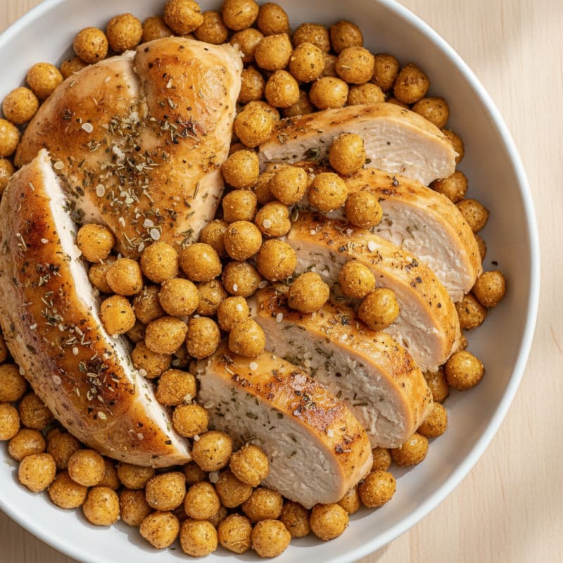 Savory Herb Roasted Chickpeas