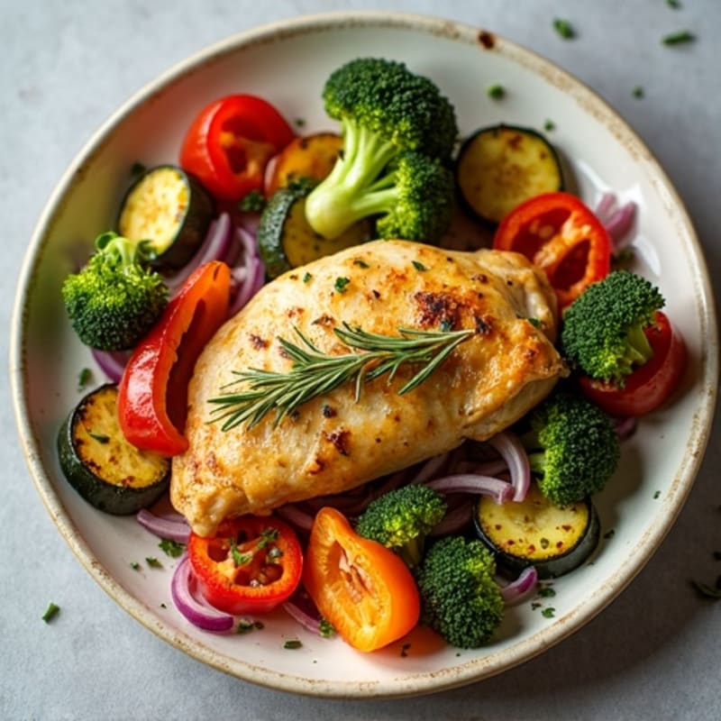 Sheet Pan Lemon Herb Chicken and Roasted Vegetables