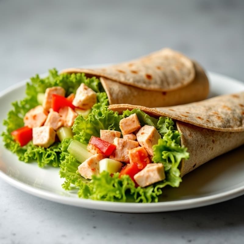 Fresh Spicy Tuna Wraps