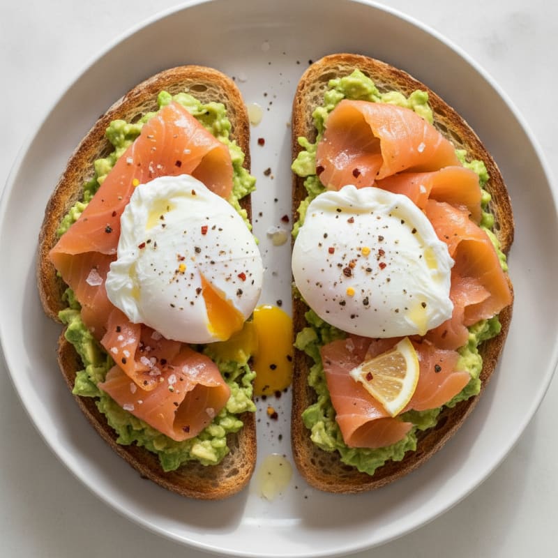 Poached Eggs with Avocado Toast