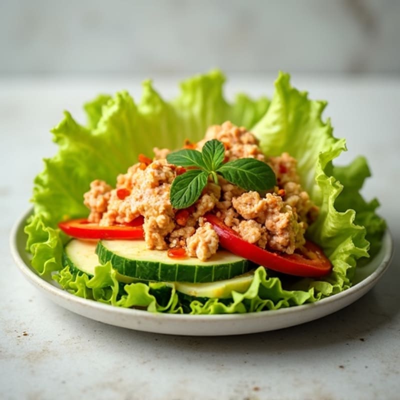 Spicy Sriracha Tuna Lettuce Wrap