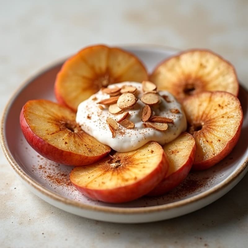 Crispy Apple Slices with Cinnamon