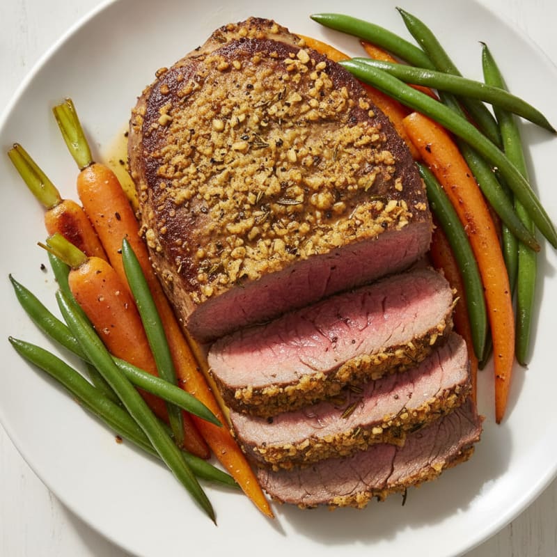 Garlic Herb-Crusted Beef Roast