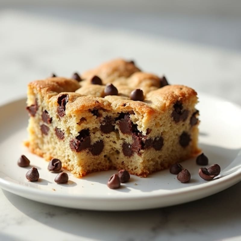 Protein-Packed Almond Flour Chocolate Chip Cookie Cake