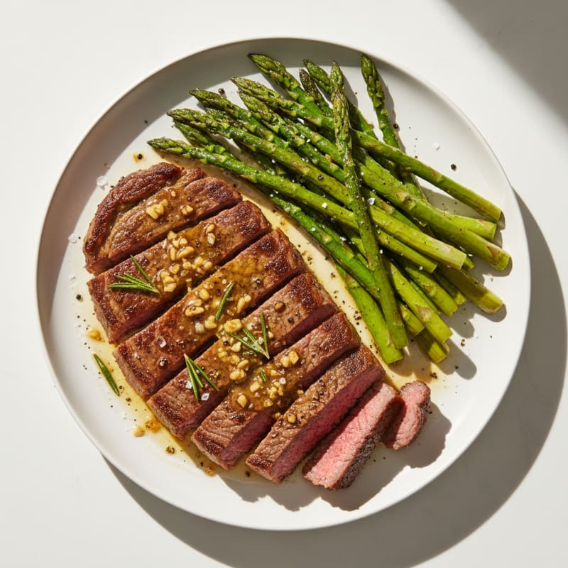 Crispy Pan-Seared Steak with Garlic Butter