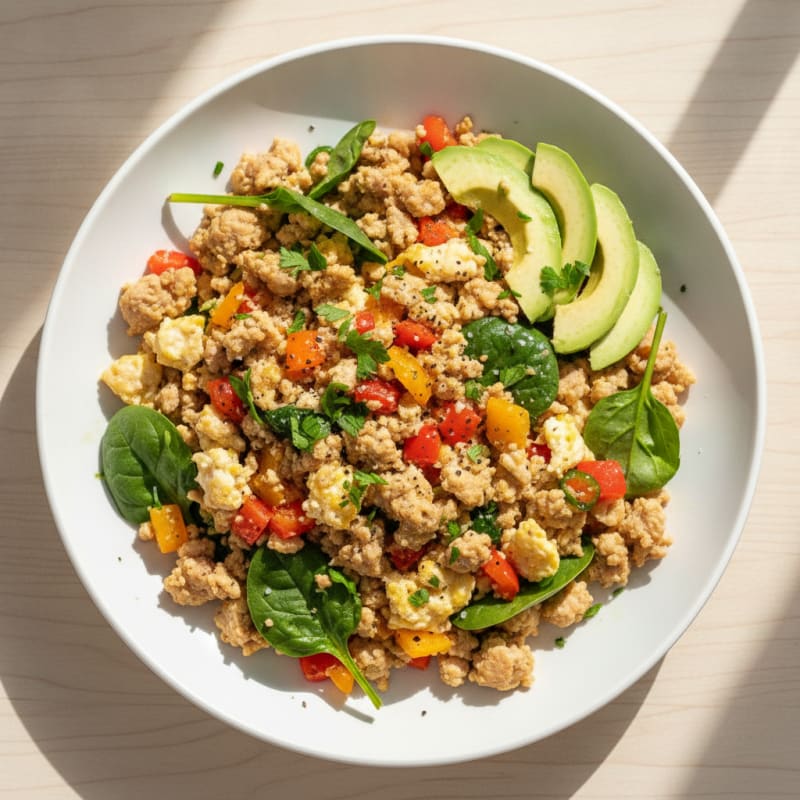 Savory Turkey & Veggie Breakfast Bowl