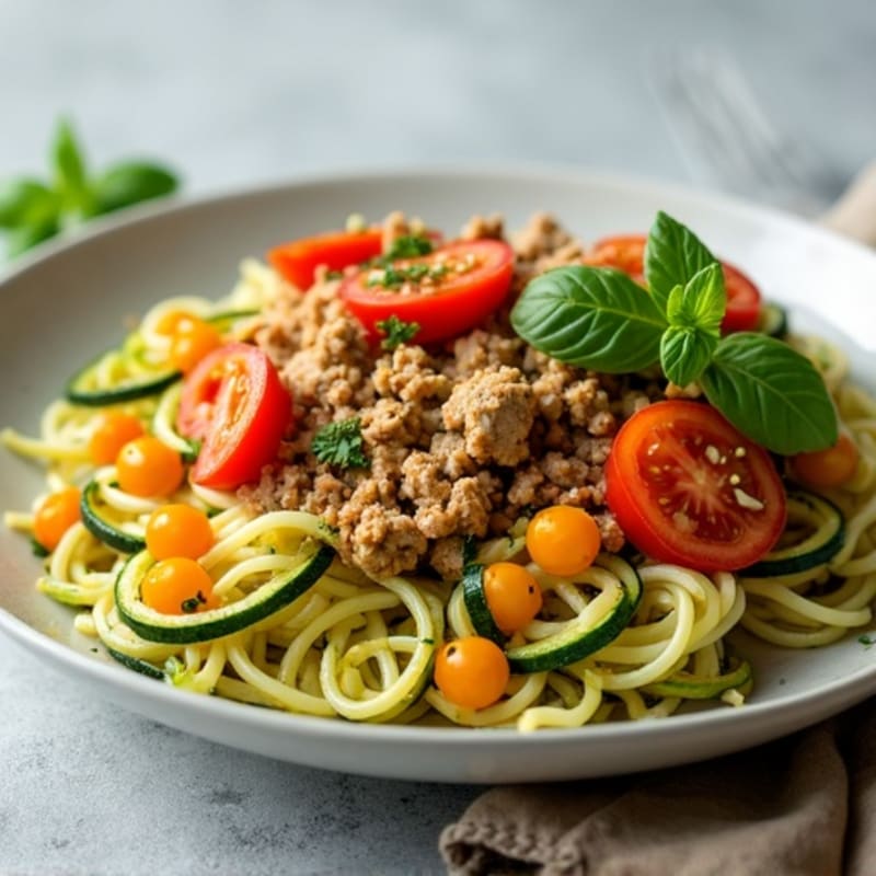 Protein-Packed Turkey and Zucchini Noodle Skillet