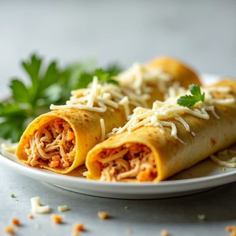 Salsa Verde Shredded Chicken Enchiladas