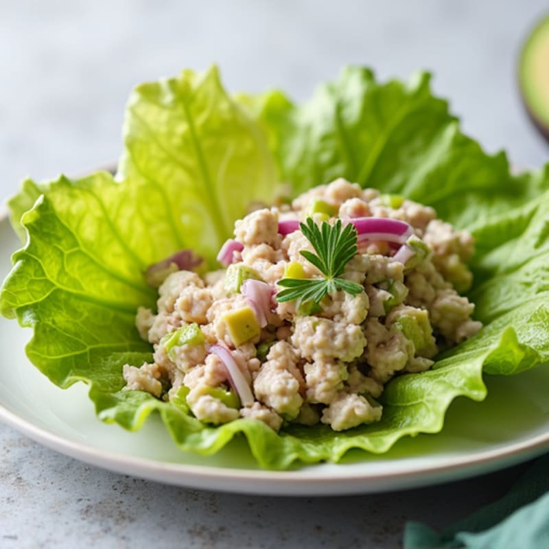 Tuna Salad Lettuce Wraps