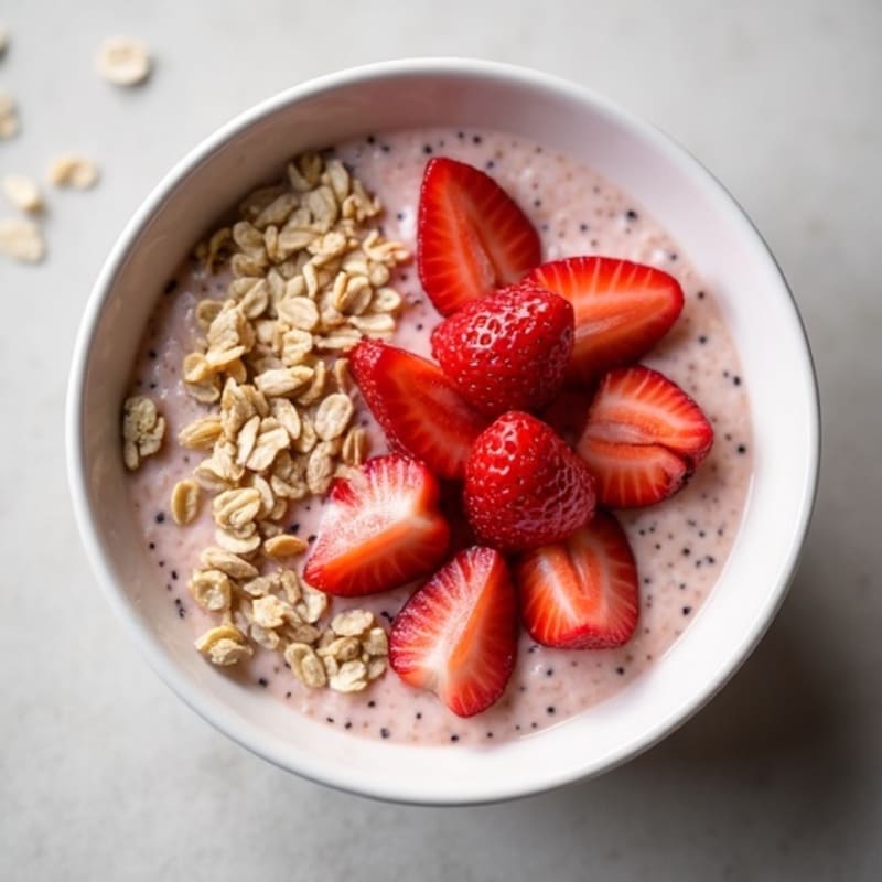 Protein-Packed Strawberry Overnight Oats