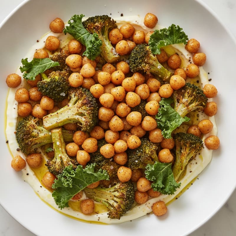 Roasted Chickpea and Vegetable Bowl
