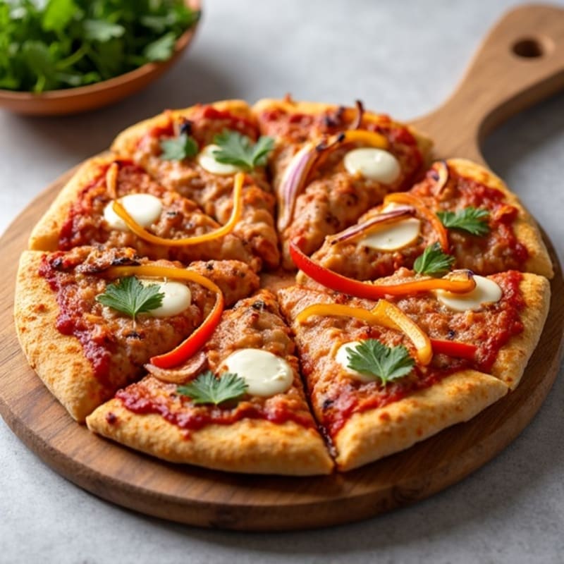 Crispy Whole Wheat BBQ Chicken Pizza