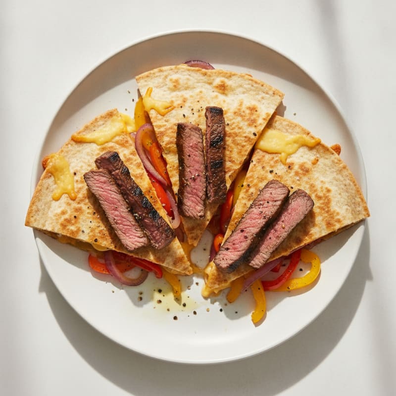 Seared Steak and Pepper Quesadillas