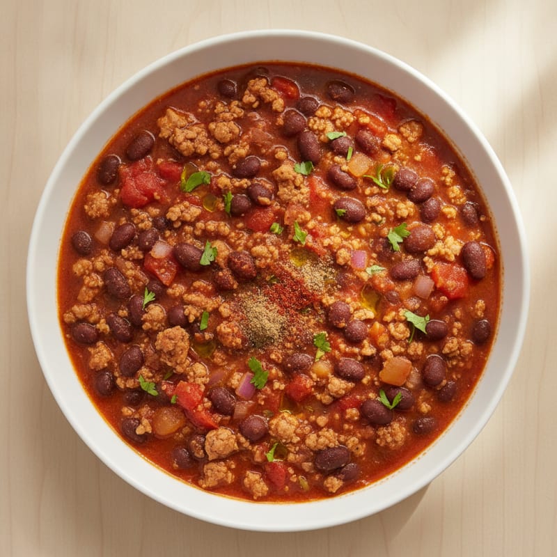 Turkey and Black Bean Chili