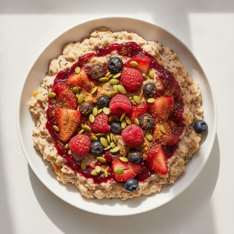 Berry Greek Yogurt Overnight Oats
