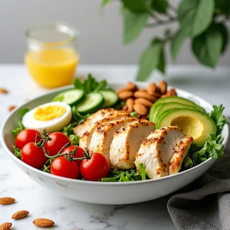 Chicken and Crisp Avocado Salad Bowl