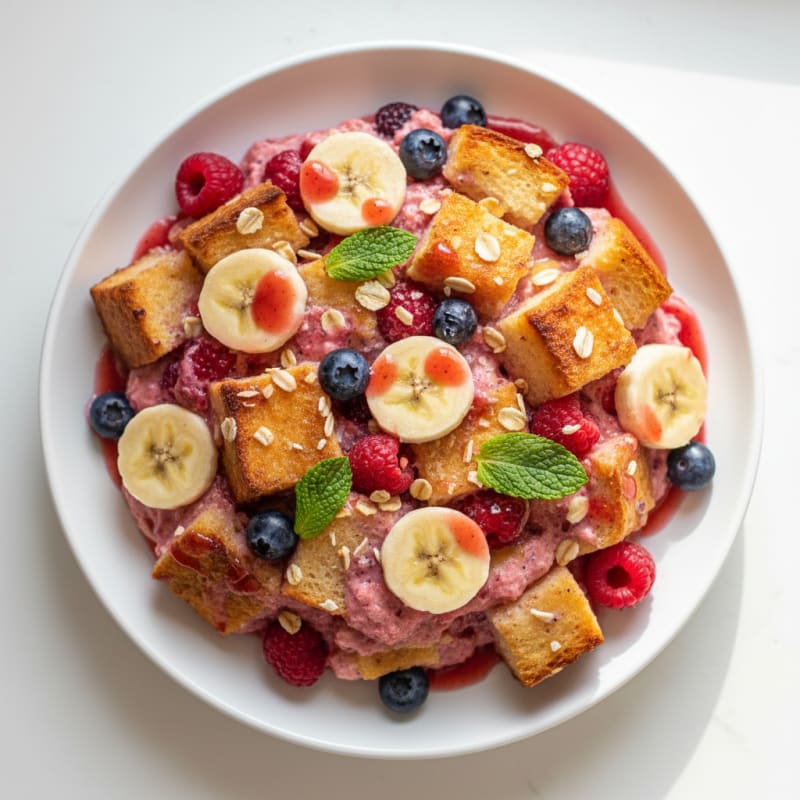 Berry-Banana Baked French Toast Casserole