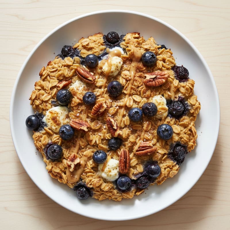 Blueberry Pecan Baked Oatmeal