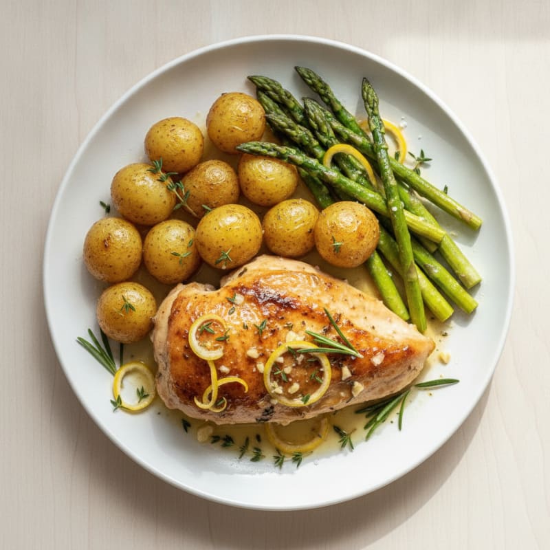 Dairy-Free Lemon Herb Roasted Chicken