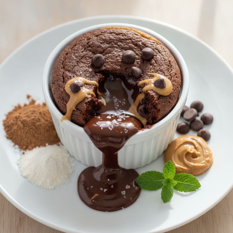 Chocolate Lava Protein Mug Cake
