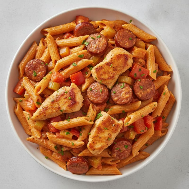 Cajun Chicken and Sausage Pasta