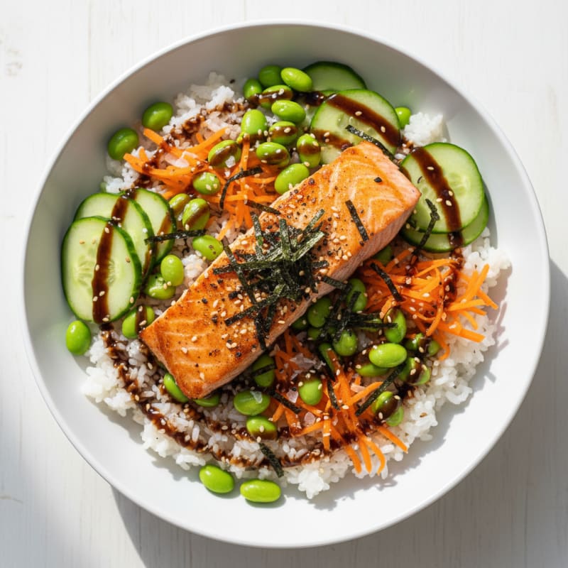 Salmon Sushi Rice Bowl