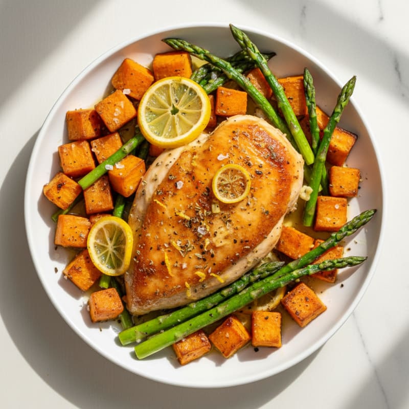 Crispy Lemon-Herb Roasted Chicken