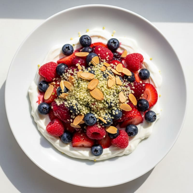 Creamy Greek Yogurt Protein Parfait with Mixed Berries
