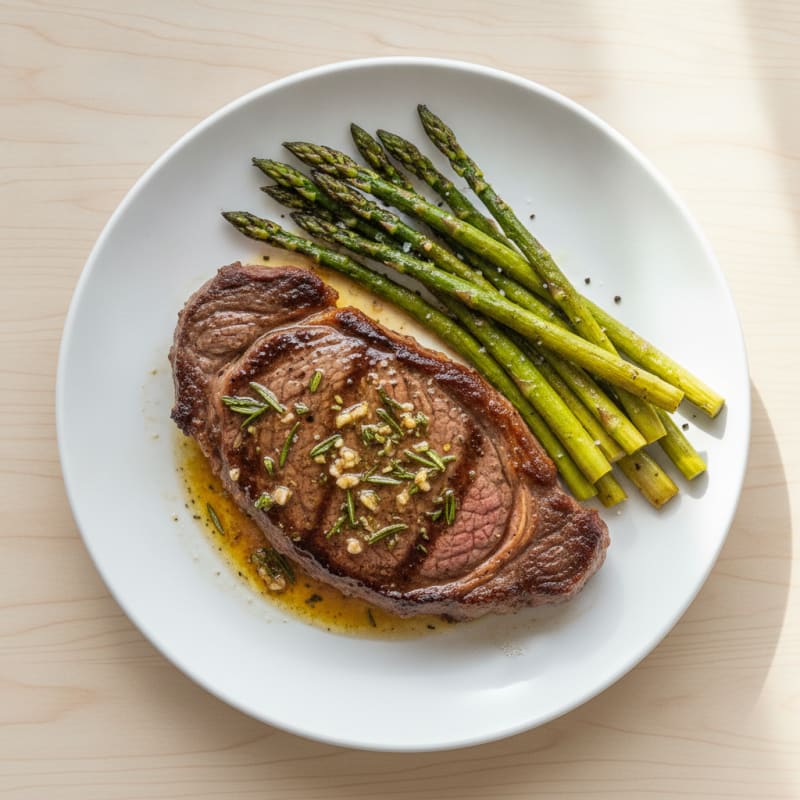 Garlic Herb Butter Pan-Seared Steak