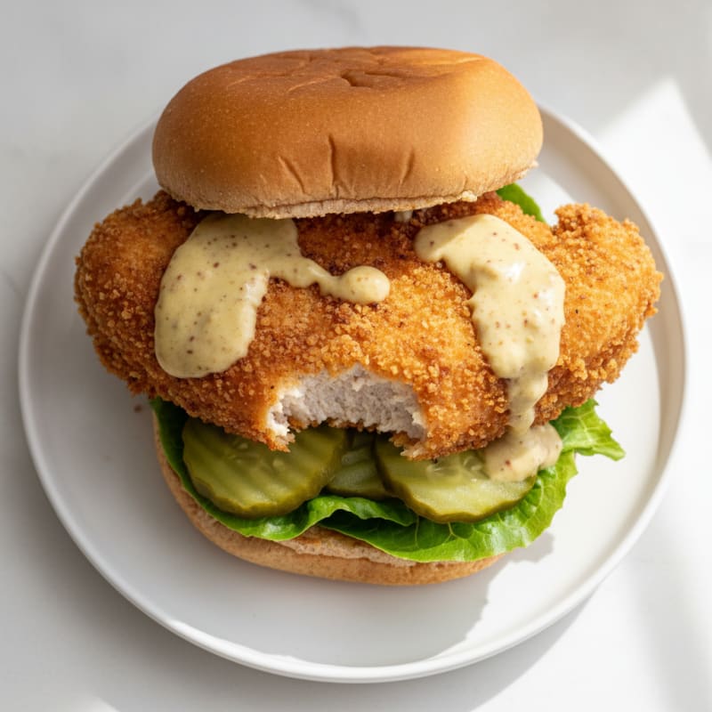 Buttermilk Fried Chicken Sandwich with Pickles