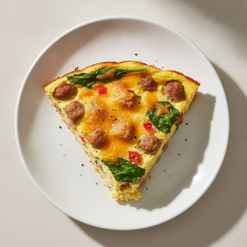Sausage and Cheddar Egg Bake