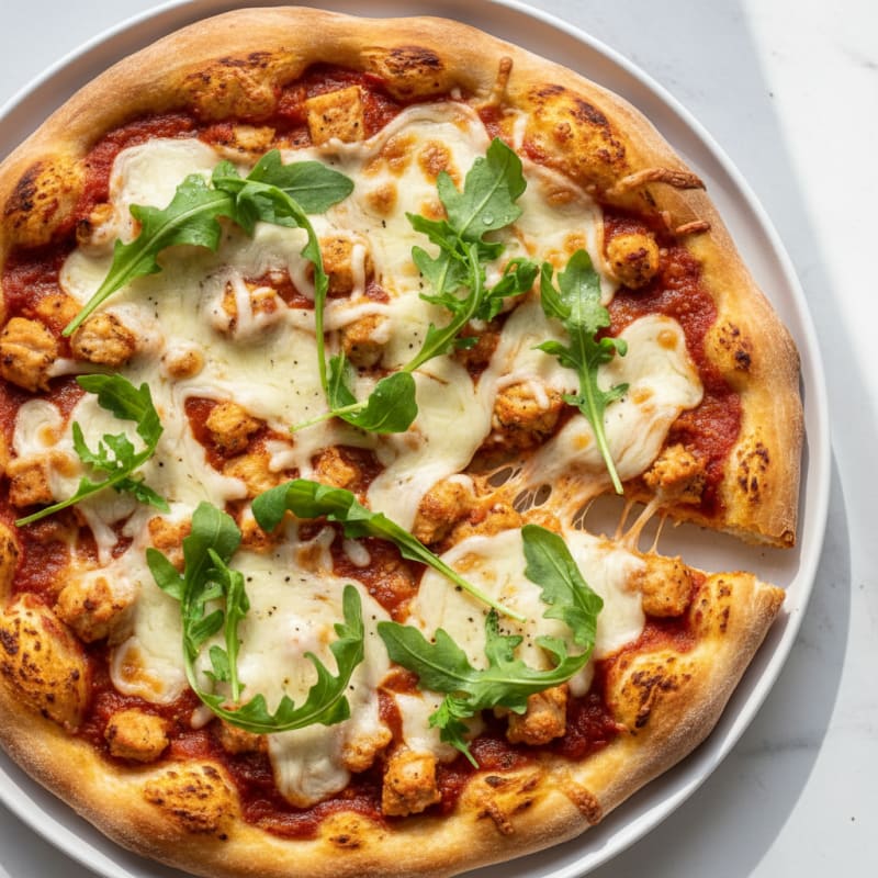 High-Protein Garlic Herb Pizza