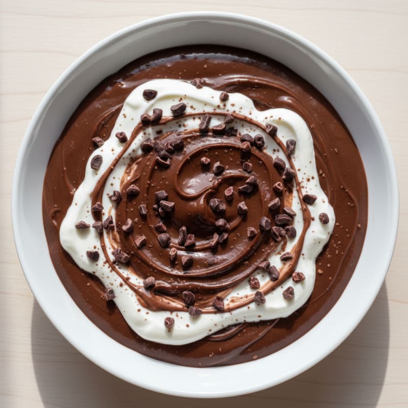 Silky Chocolate Protein Pudding with Greek Yogurt
