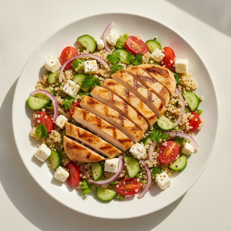 Mediterranean Quinoa Salad with Feta
