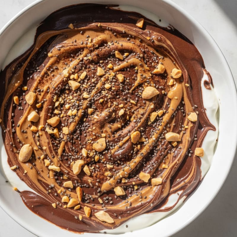 Chocolate Peanut Butter Swirl Bark