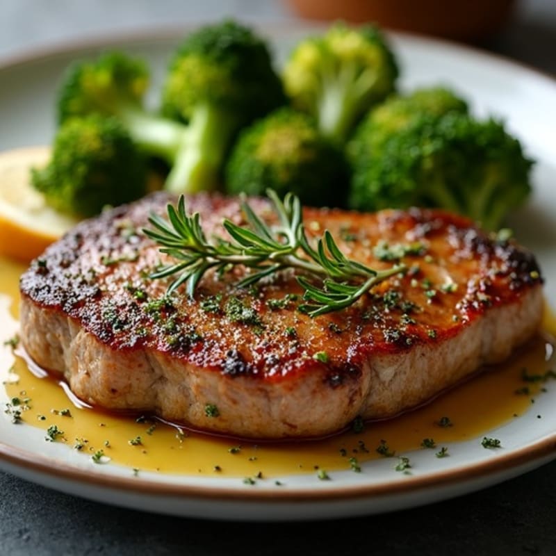 Garlic-Herb Crusted Pan-Seared Steak