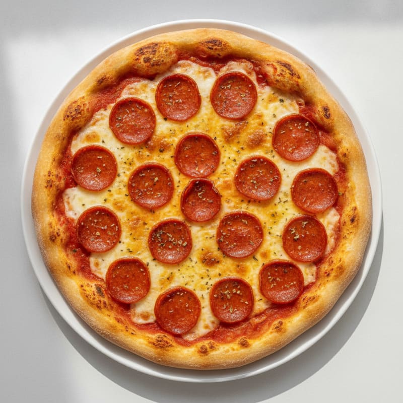 Classic Pepperoni Pizza with Mozzarella