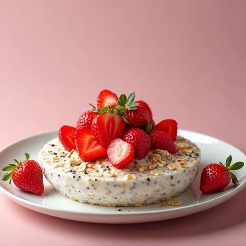Fresh Strawberry Creamy Overnight Oats