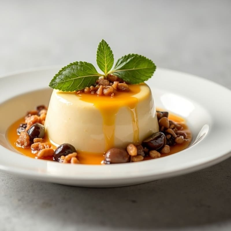 Creamy Protein Egg Custard with Roasted Eggplant