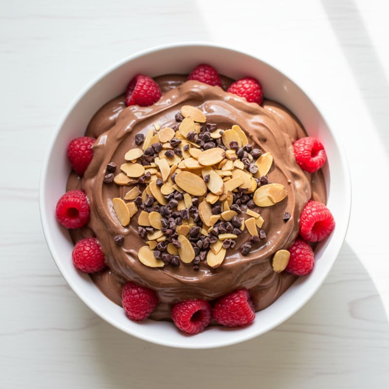 Creamy Chocolate Protein Greek Yogurt Parfait