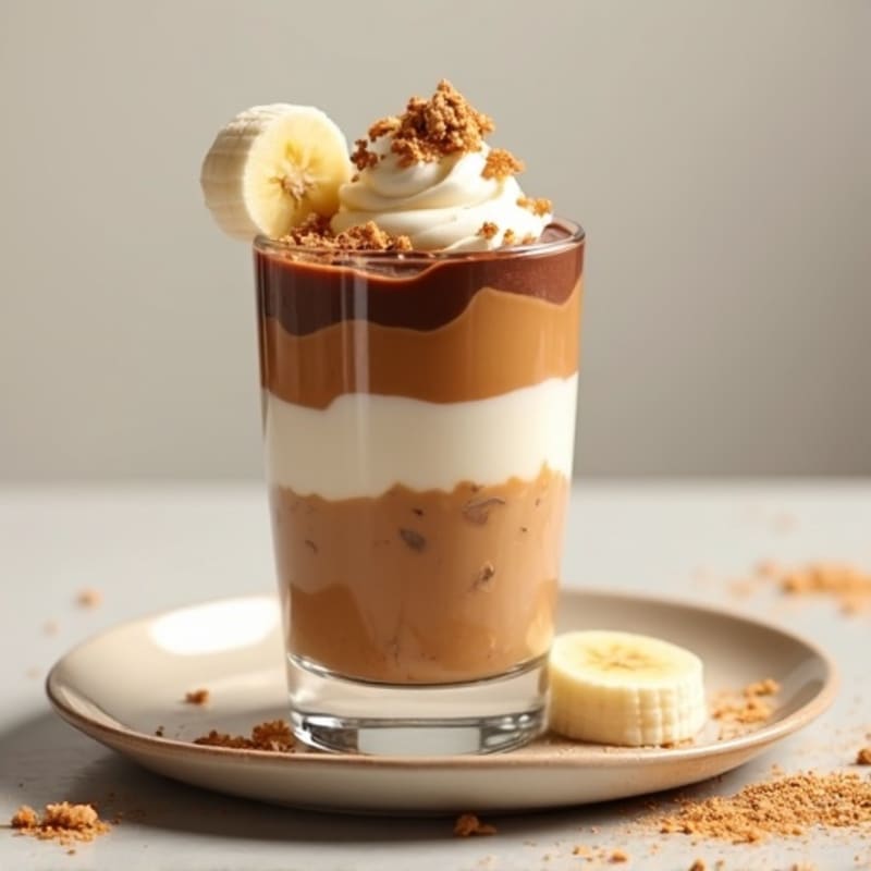 Creamy Peanut Butter Chocolate Protein Parfait