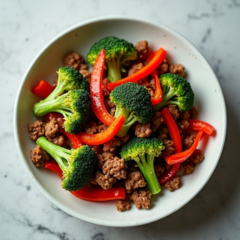 Crispy Ground Beef and Broccoli Stir-Fry