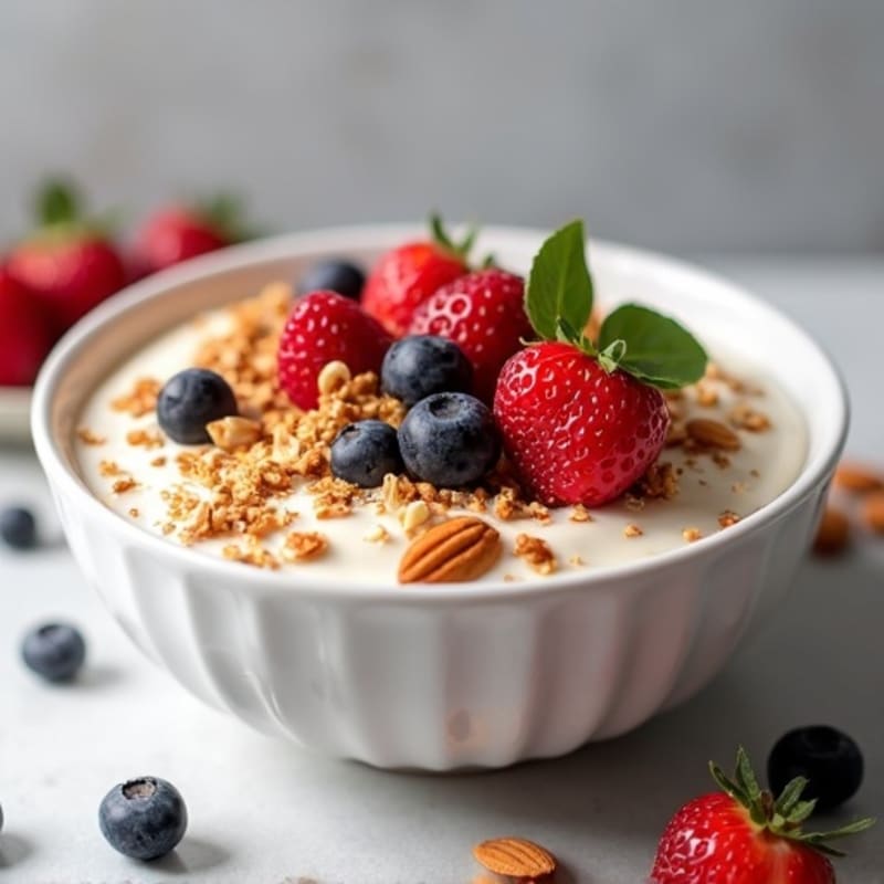 Protein-Packed Berry Almond Muesli Bowl