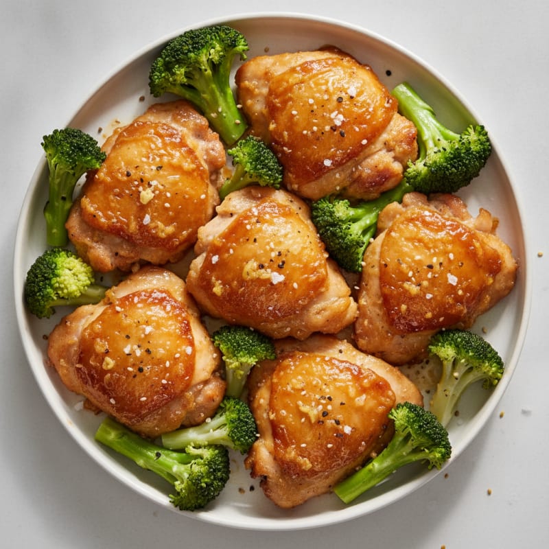 Honey-Ginger Glazed Chicken Thighs