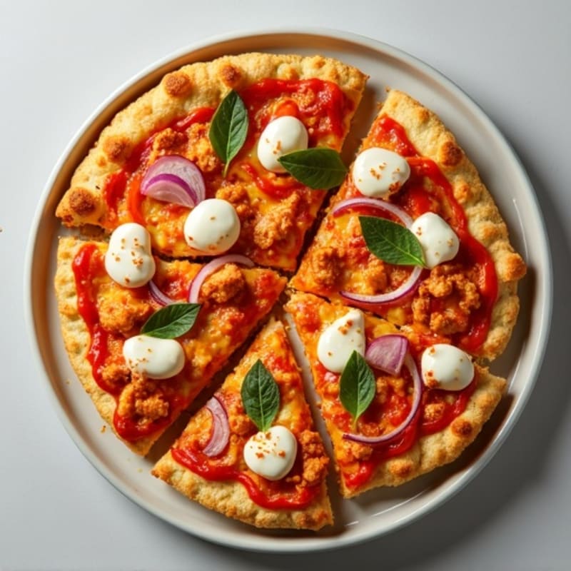 Sheet Pan Crispy Buffalo Chicken Pizza
