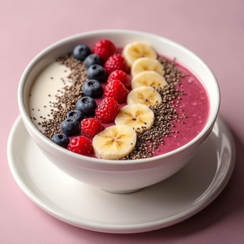 Creamy Vanilla Protein Smoothie Bowl