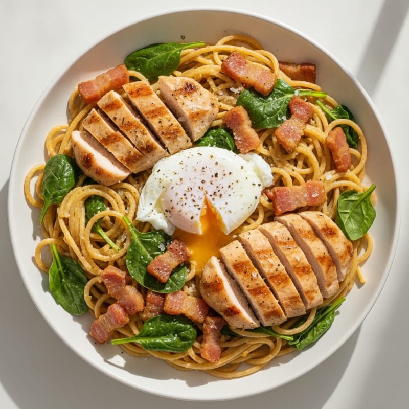 Classic Carbonara with Pancetta and Egg