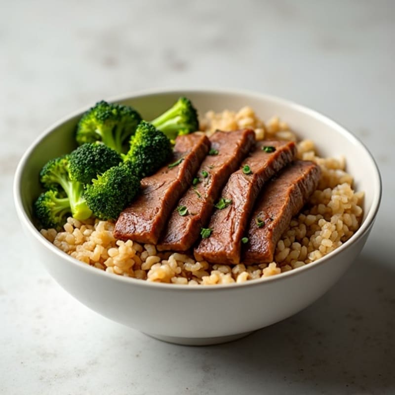 Ginger-Garlic Beef and Broccoli Rice Bowl